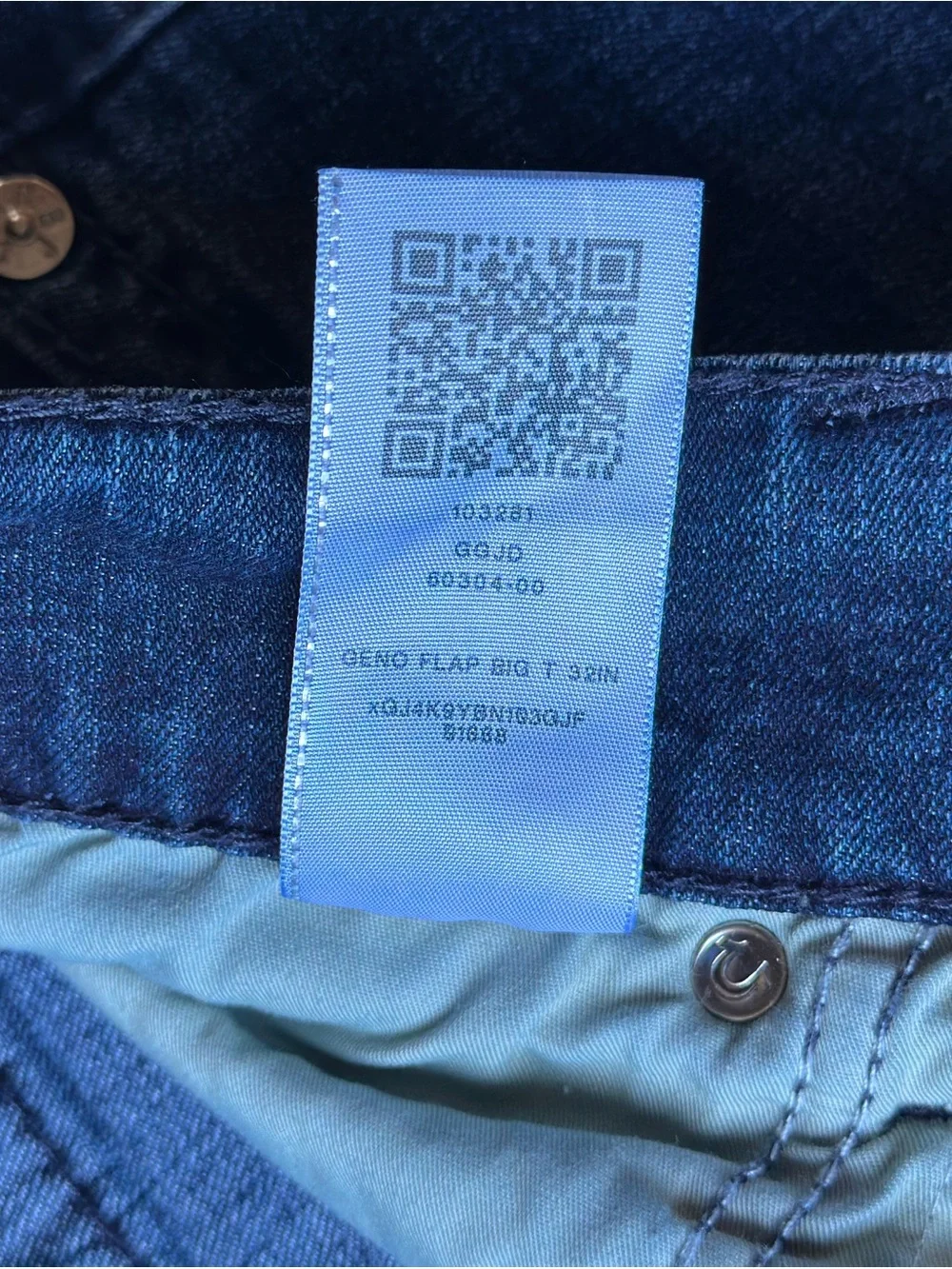 True Religion Indigo Blue Geno Slim Fit Straight Jeans Sz 38